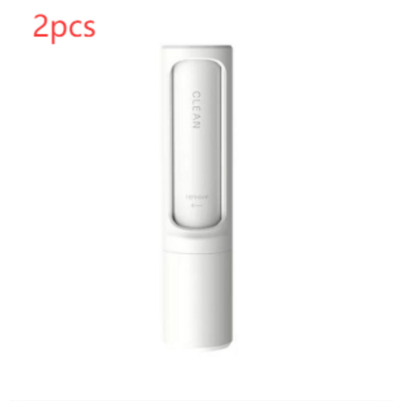 2-1 Reusable Pet/Clothes Hair Remover Brush Lint Roller Portable Effective Self Cleaning Tool for Cat Dog Fur Hair Dust Removal Brush