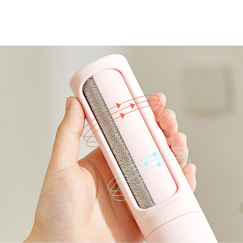 2-1 Reusable Pet/Clothes Hair Remover Brush Lint Roller Portable Effective Self Cleaning Tool for Cat Dog Fur Hair Dust Removal Brush